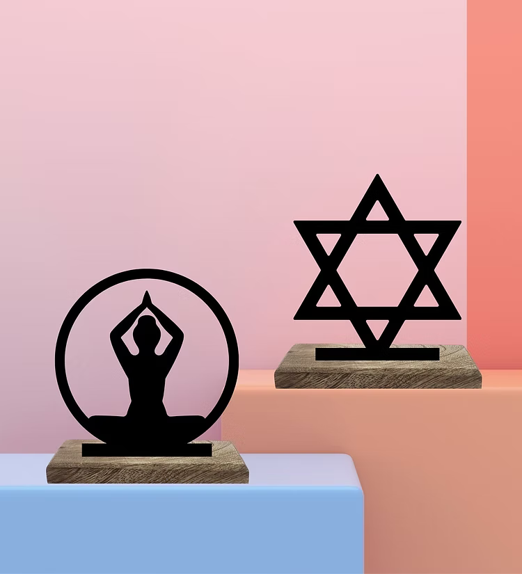 Divine Alignment Set of 2 Table Décor