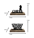 Chess Set of 2 Table Décor