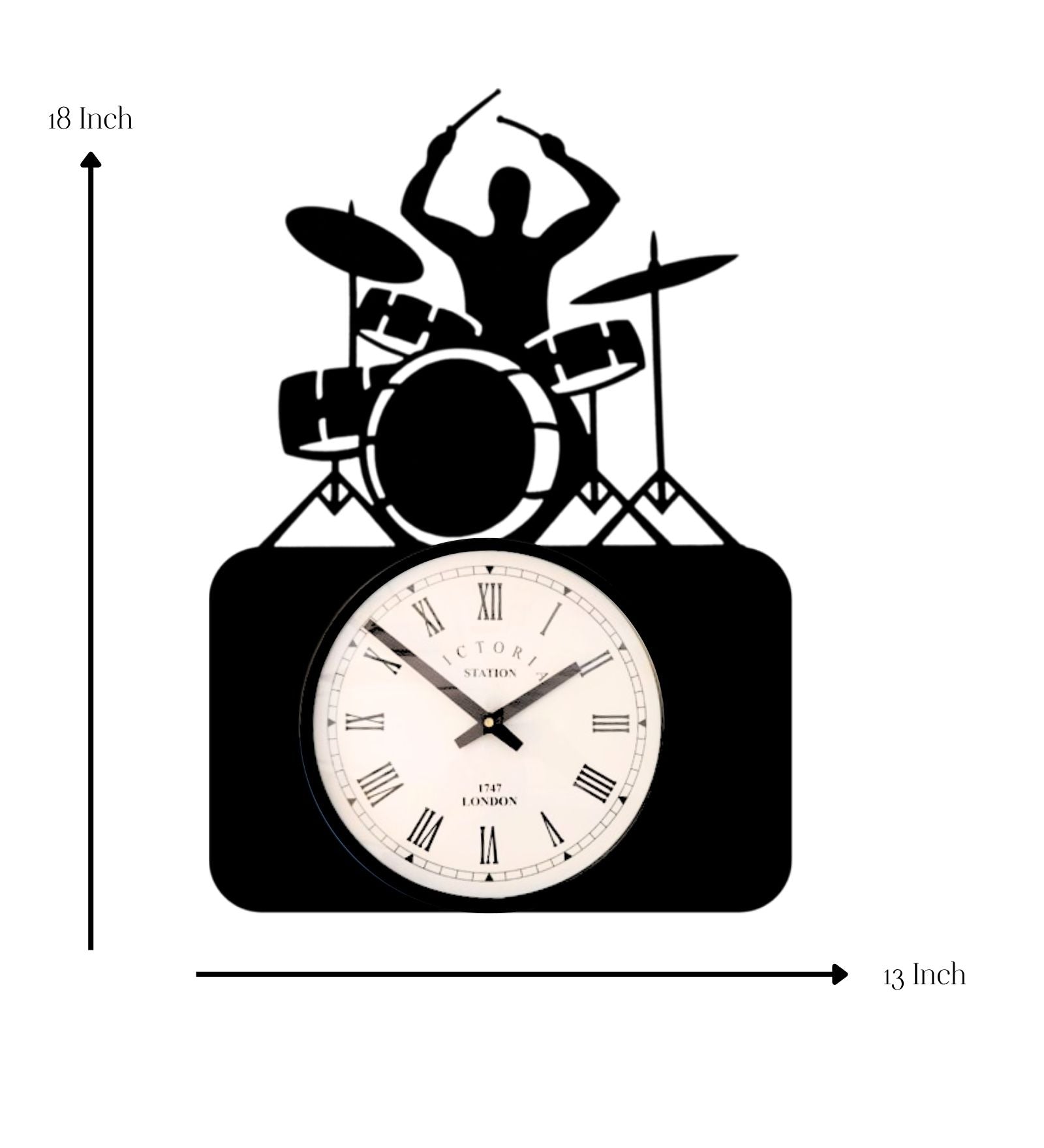 Drummer Wall Clock