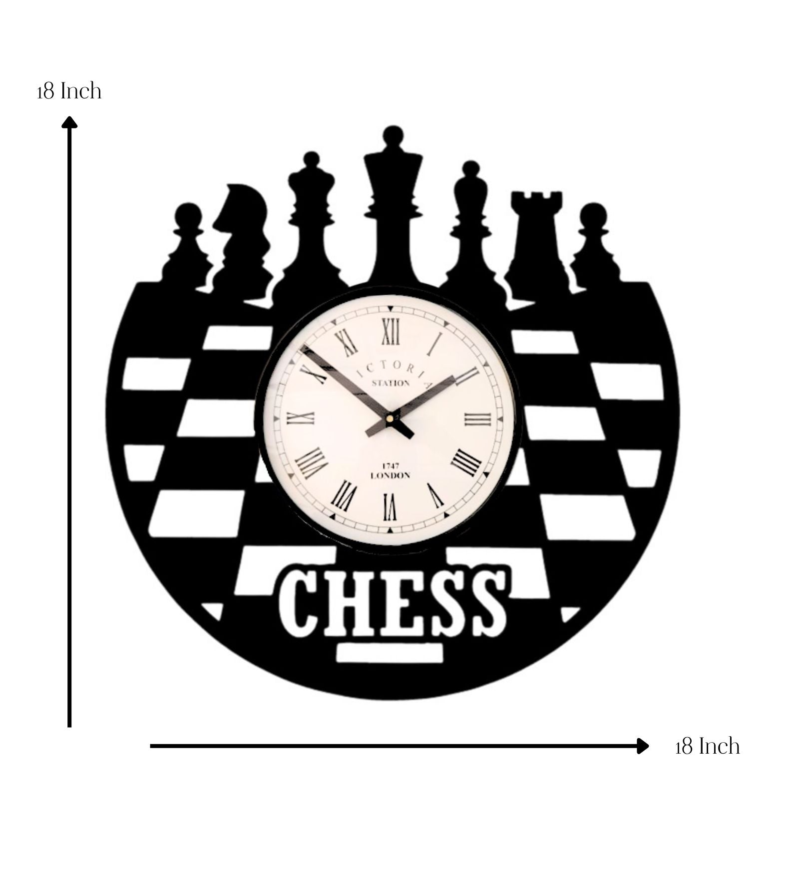 Chess Wall Clock