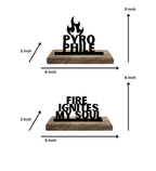 Pyrophile Set of 2 Table Décor
