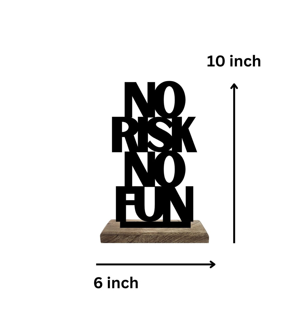 Calm Composure, Bold Risks Set of 2 Table Décor