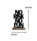 Calm Composure, Bold Risks Set of 2 Table Décor