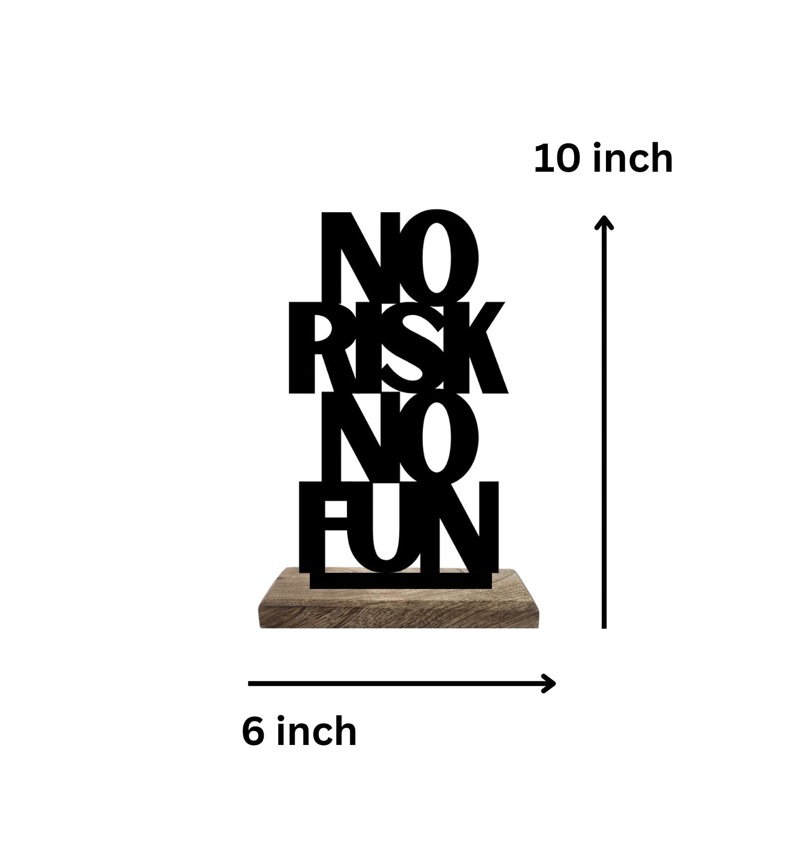 Calm Composure, Bold Risks Set of 2 Table Décor