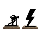 Thundering Athlete Set of 2 Table Décor