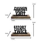 Passion Powers Progress Set of 2 Table Décor