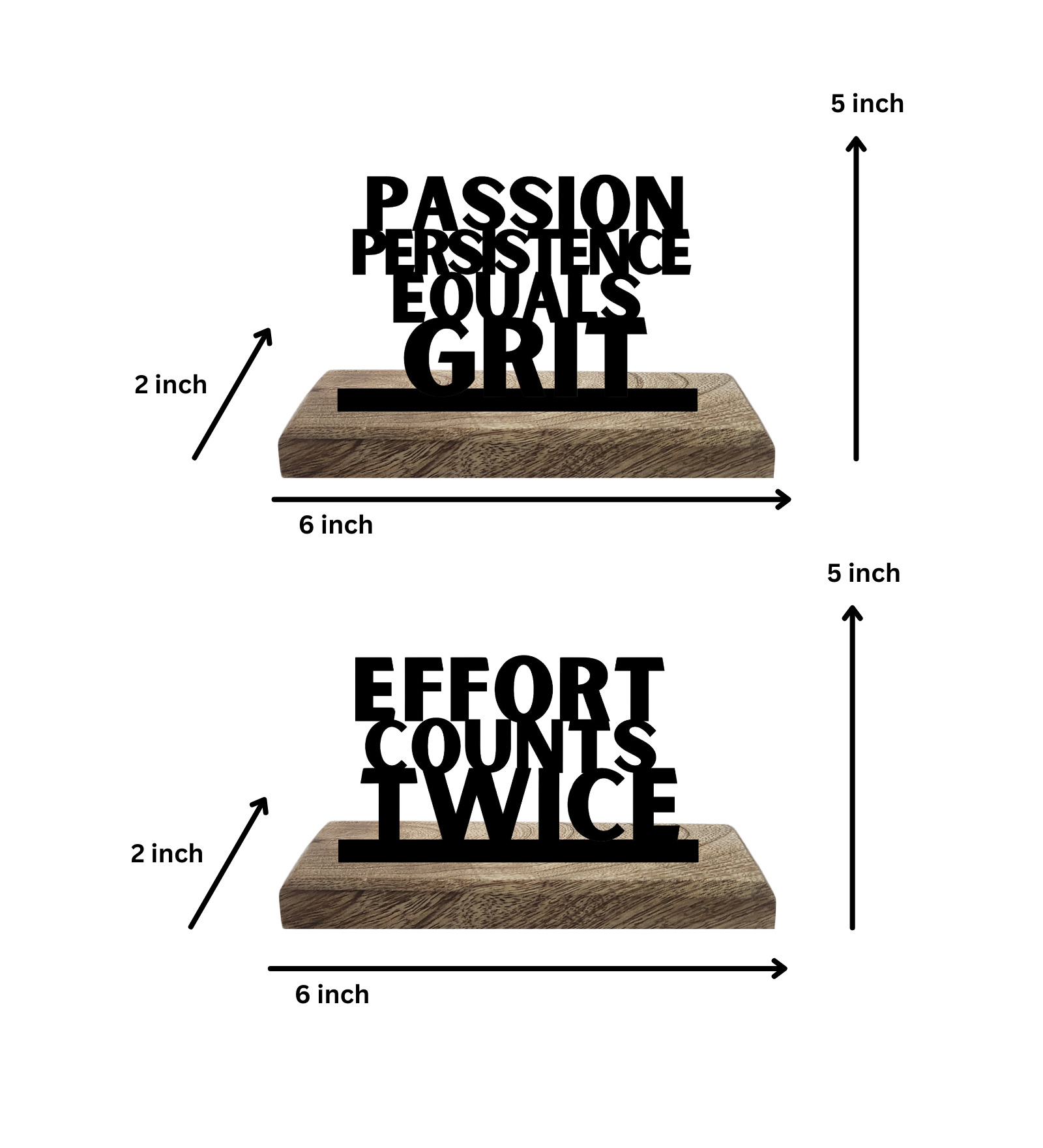 Passion Powers Progress Set of 2 Table Décor