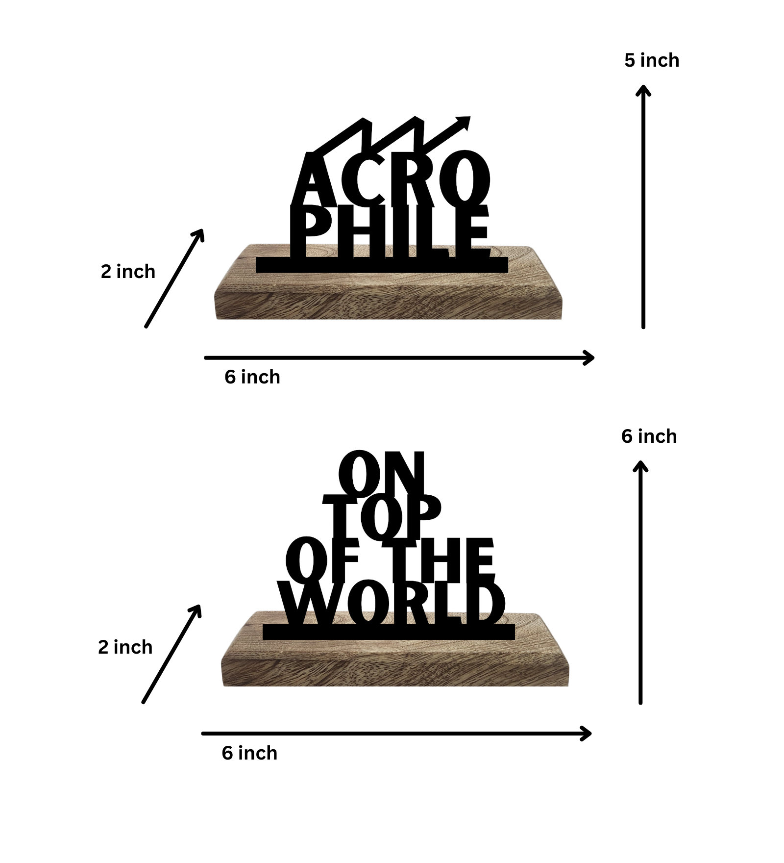 Acrophile Set of 2 Table Décor
