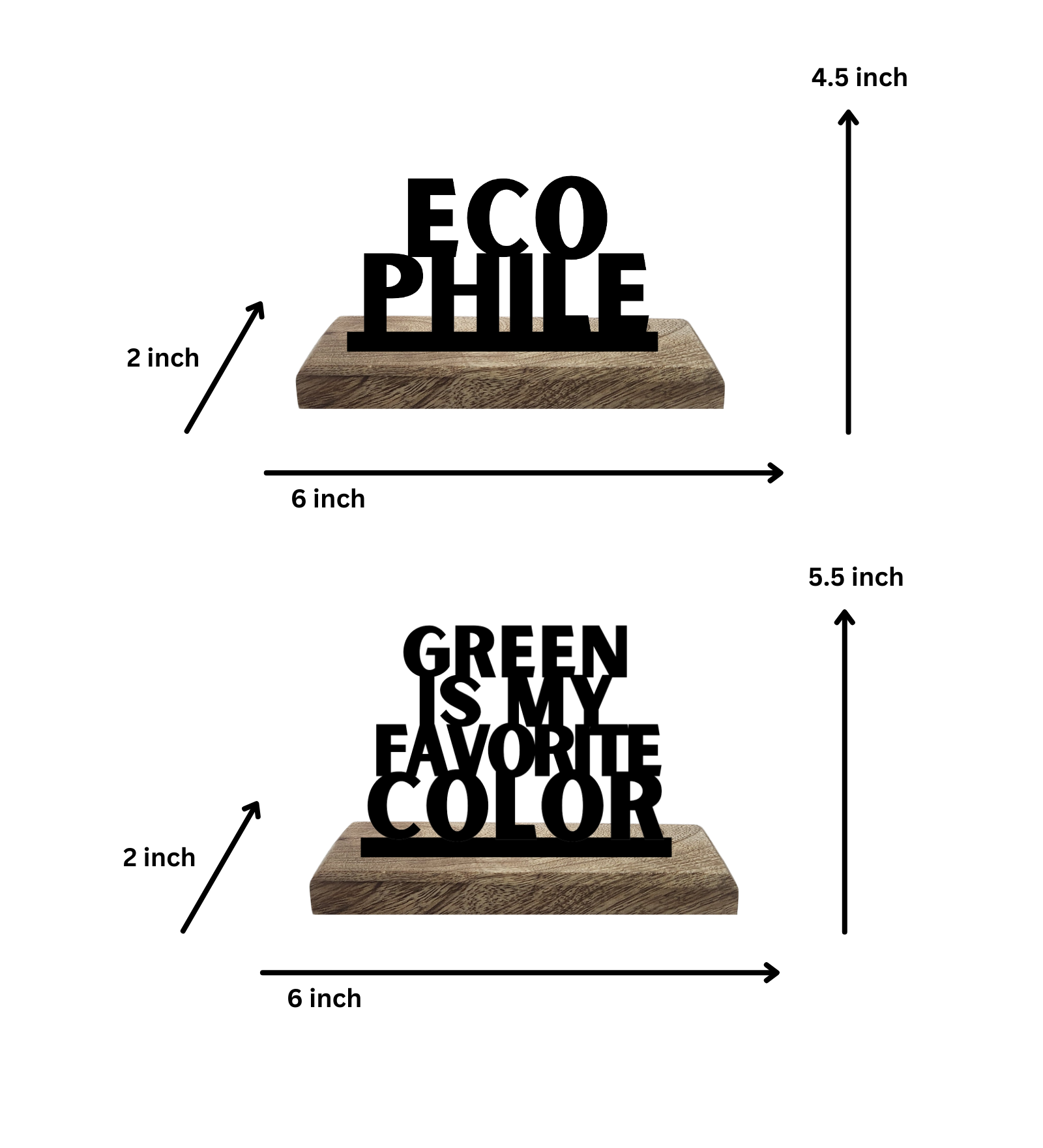 Ecophile Set of 2 Table Décor