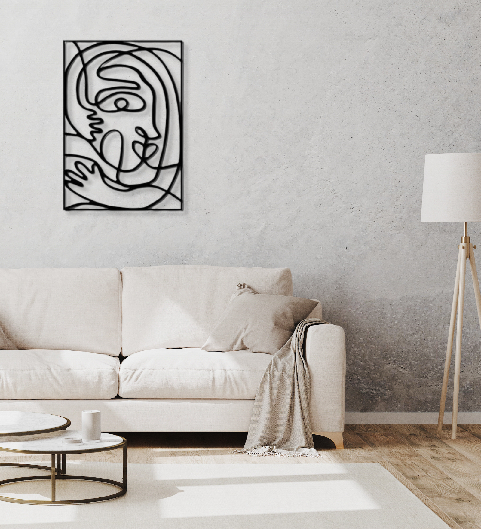 Abstract Cubist Face