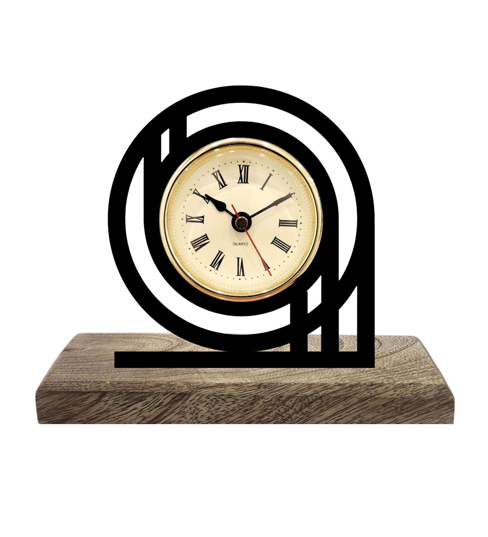 Modern Designer Black Table Clock