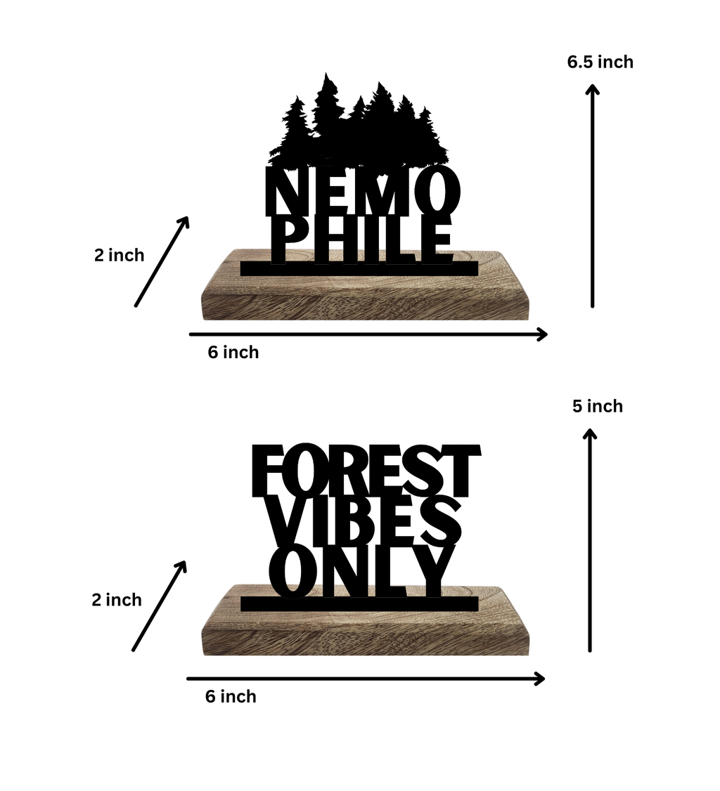 Nemophile Set of 2 Table Décor