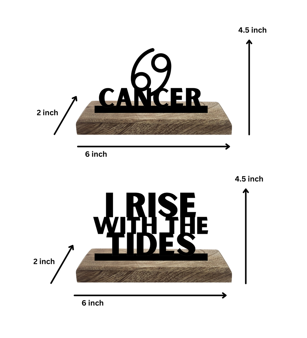 Cancer Sun Sign Set of 2 Table Décor