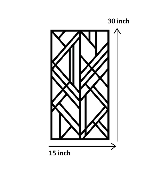 Rectangular Creative Pattern Panel