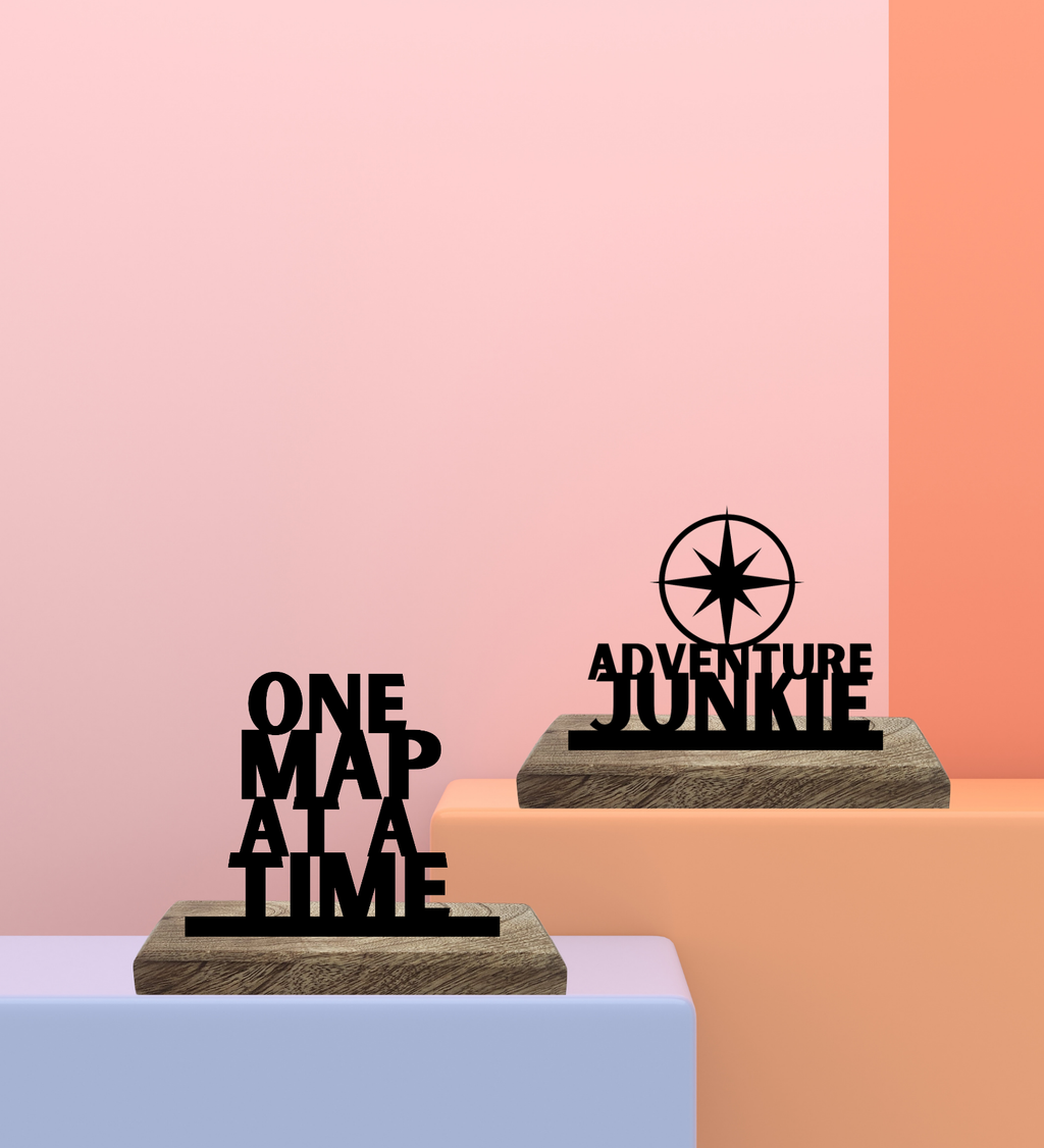Adventure Junkie Set of 2 Table Décor