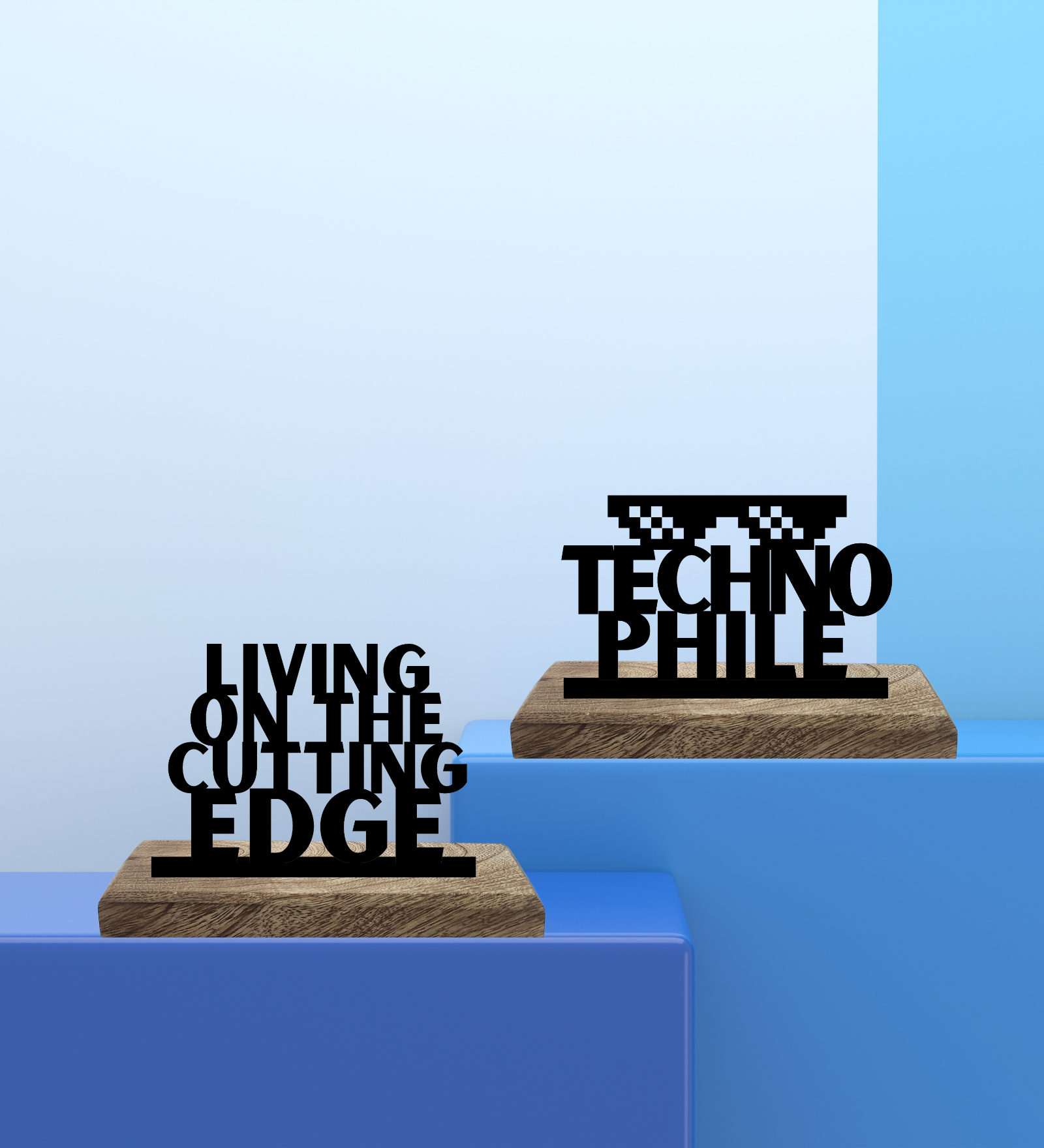 Technophile Set of 2 Table Décor