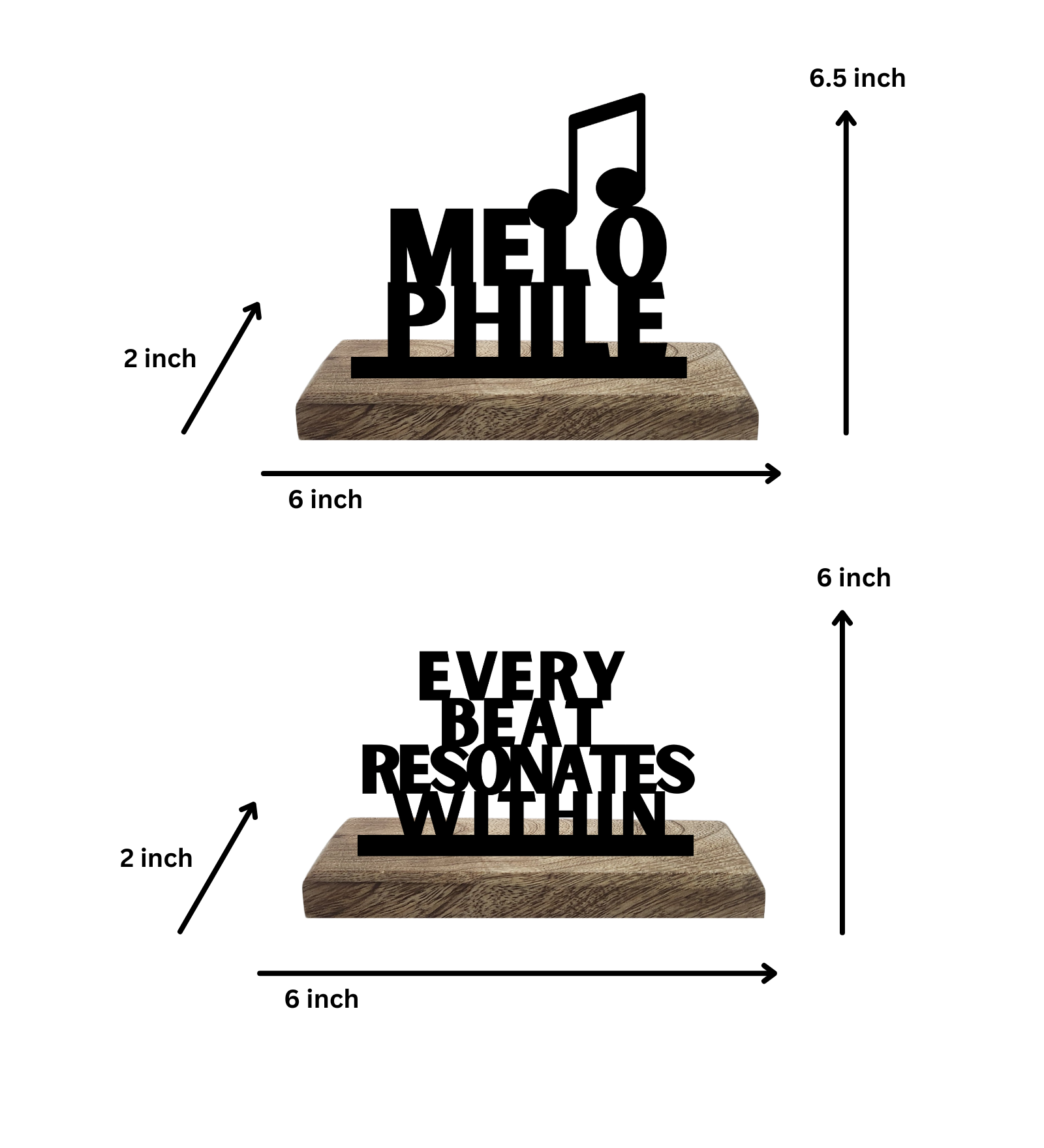 Melophile Set of 2 Table Décor