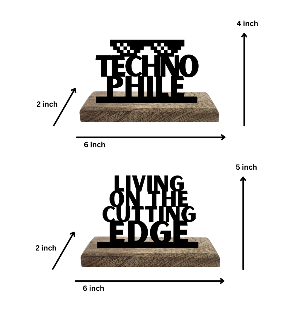 Technophile Set of 2 Table Décor
