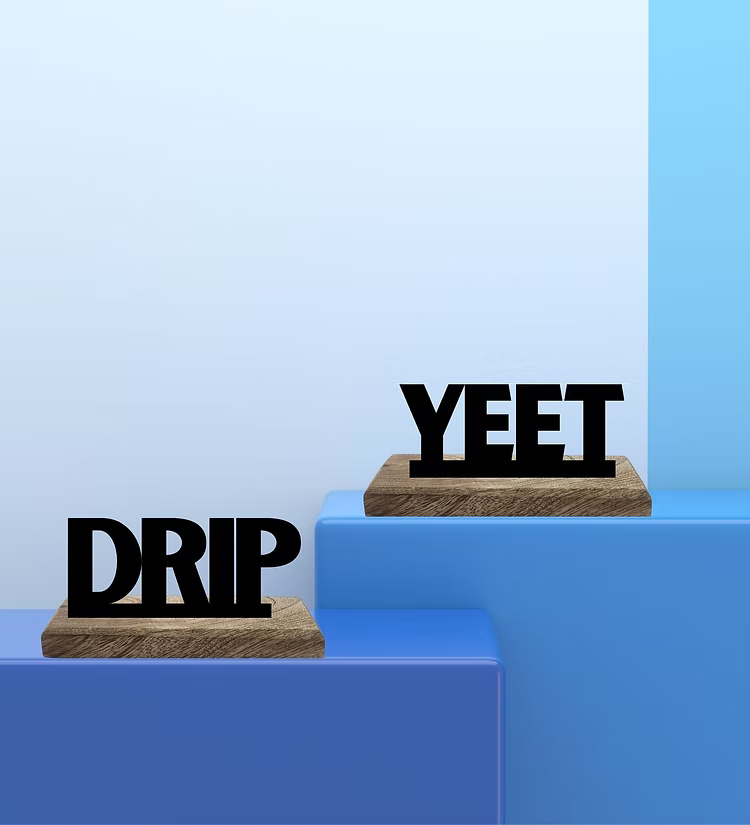 Trendy Thrust Set of 2 Table Décor