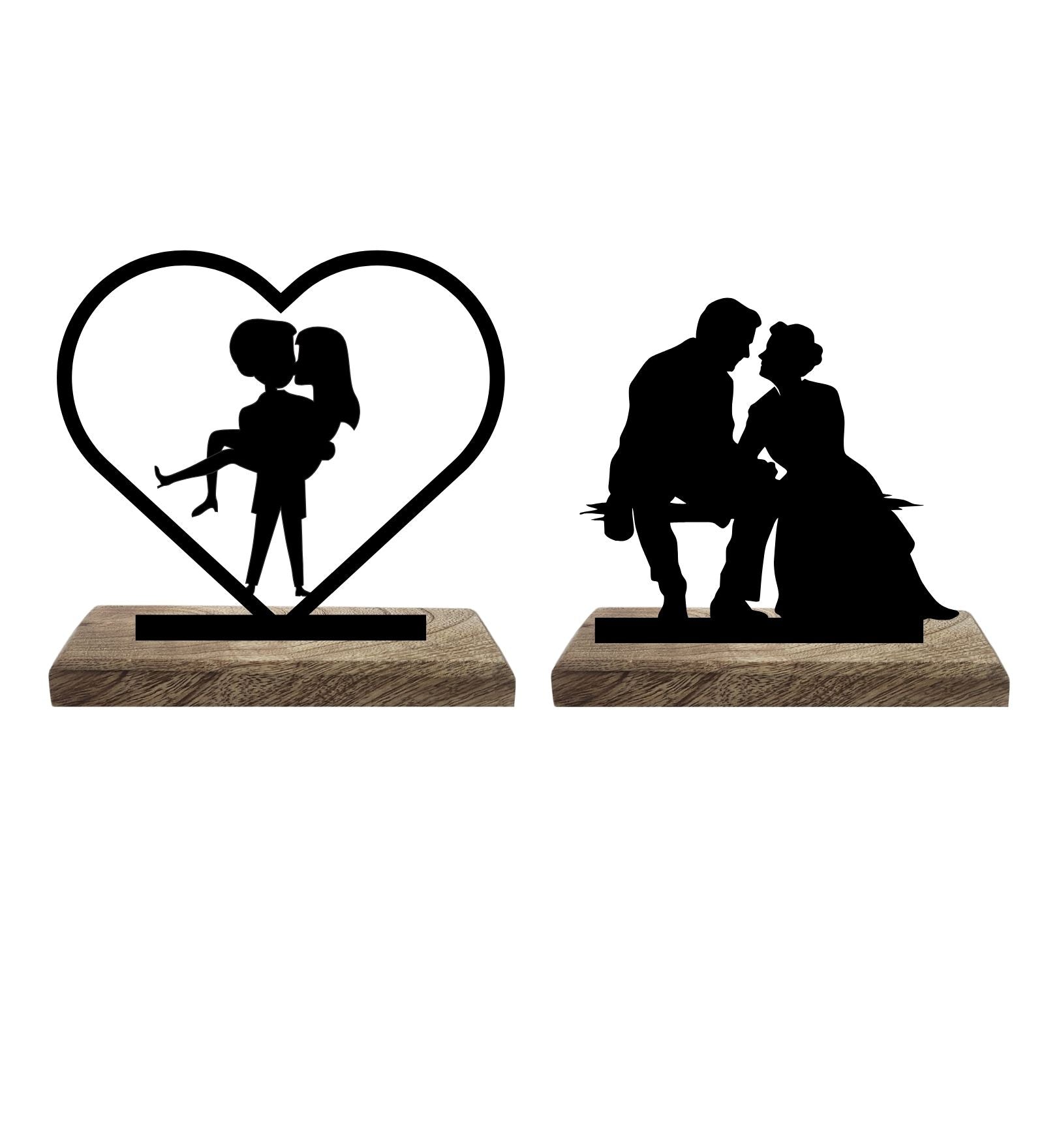 Eternal Love Set of 2 Table Décor