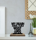 Quiet Cubicle, Busy Brain Set of 2 Table Décor