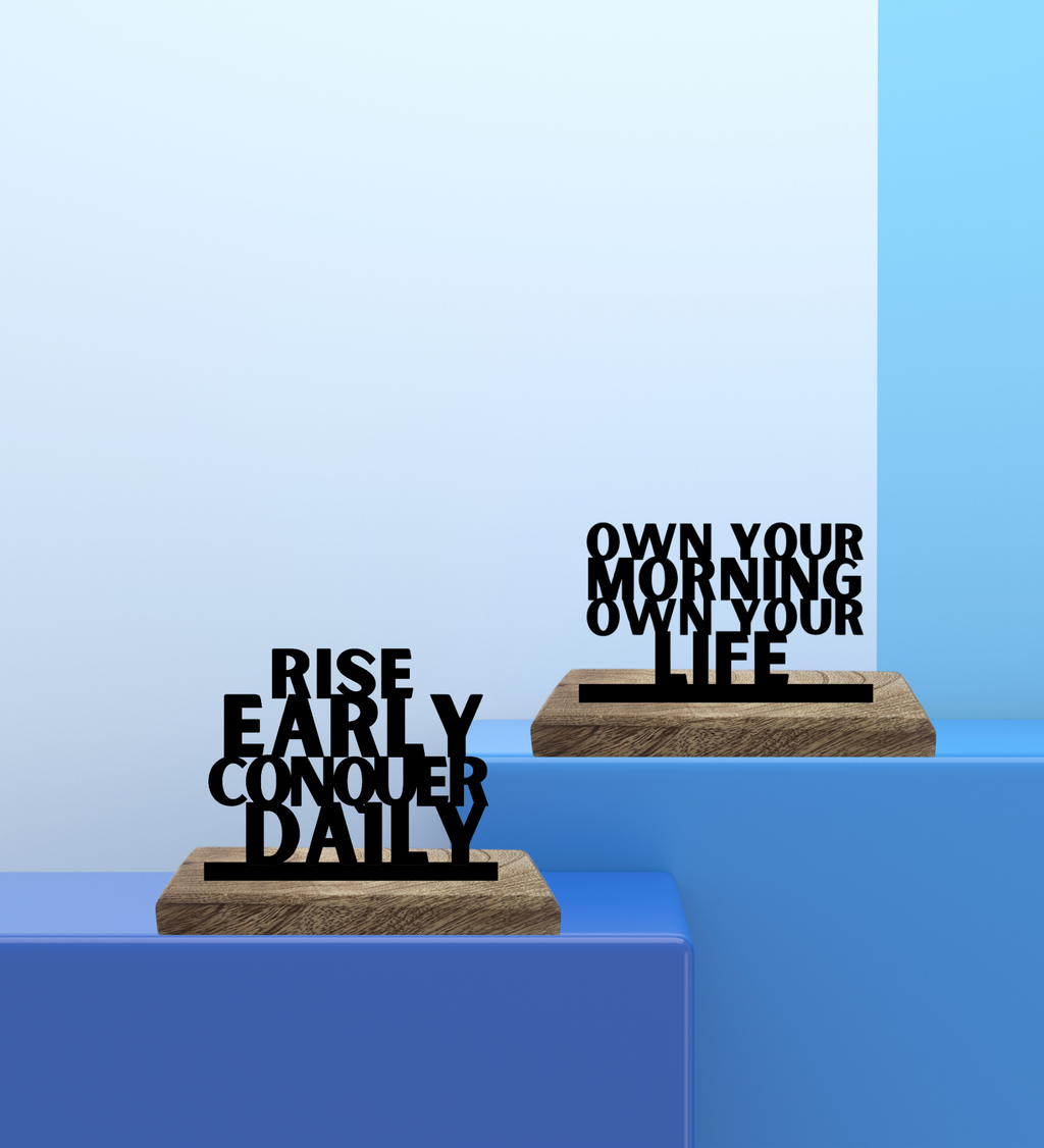 Morning Mastery Set of 2 Table Décor