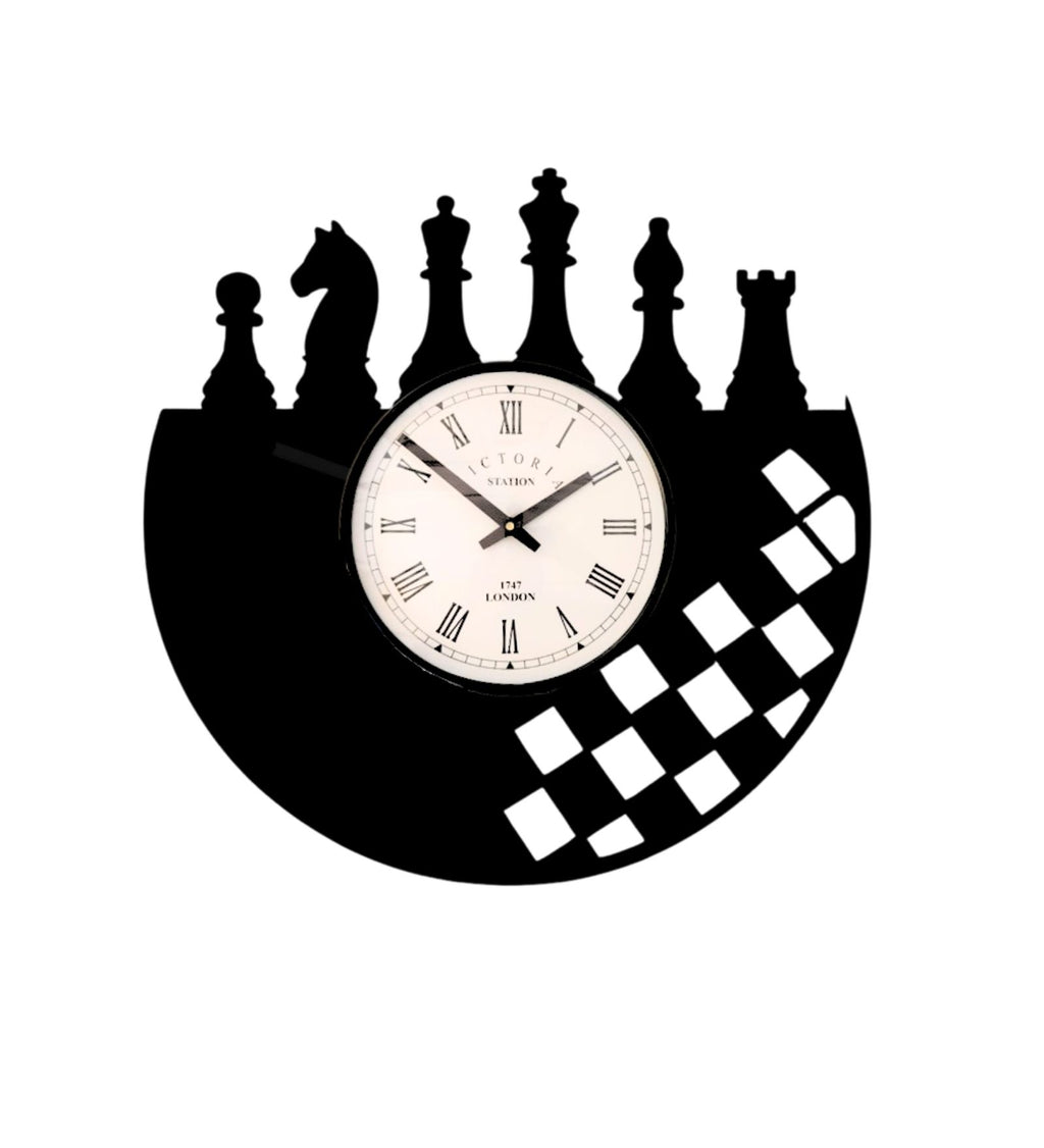 Chess Pieces Wall Clock