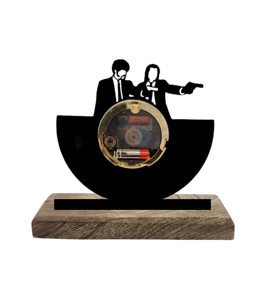 Pulp Fiction Iconic Black Table Clock