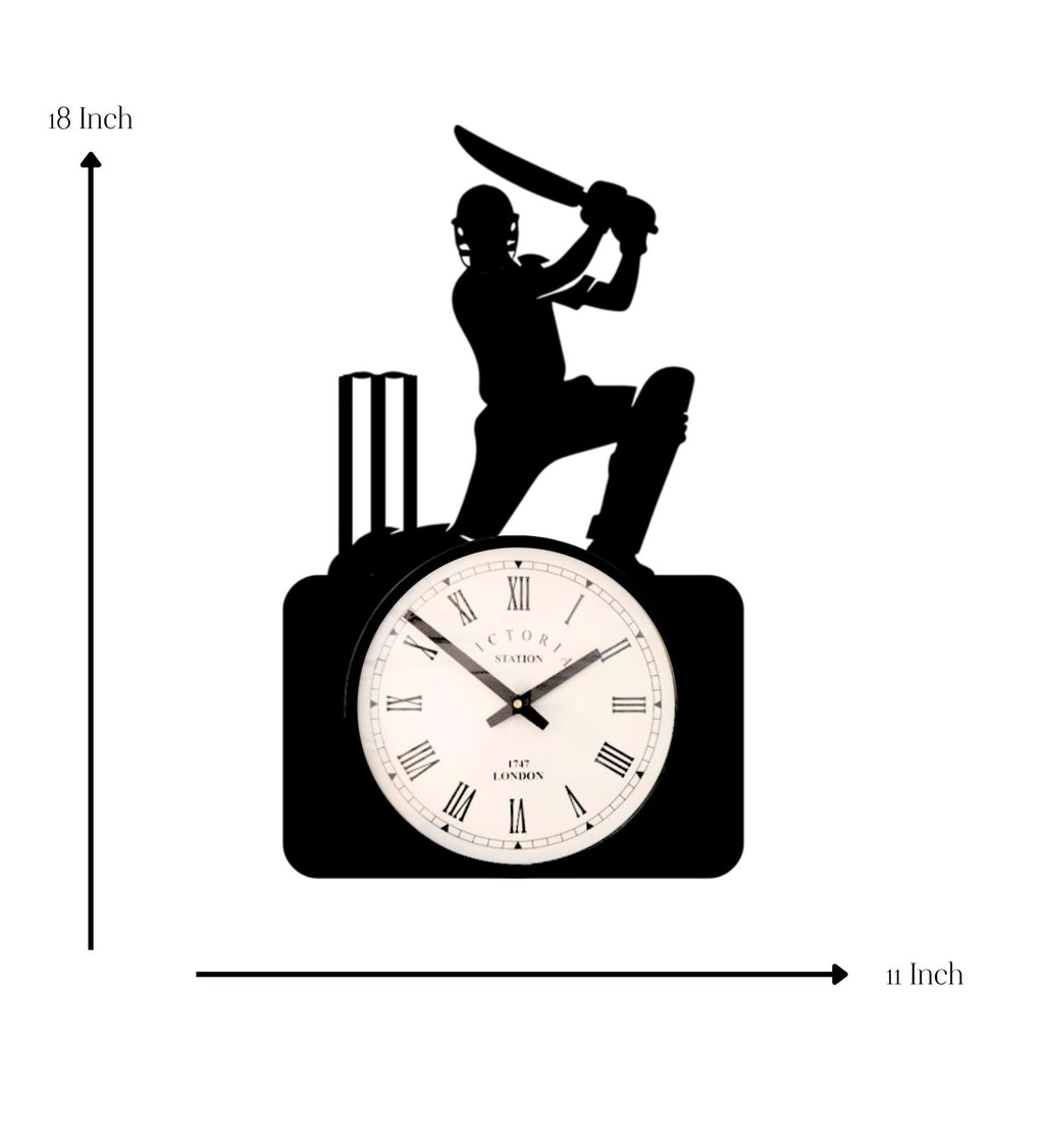 Cricketer Wall Clock
