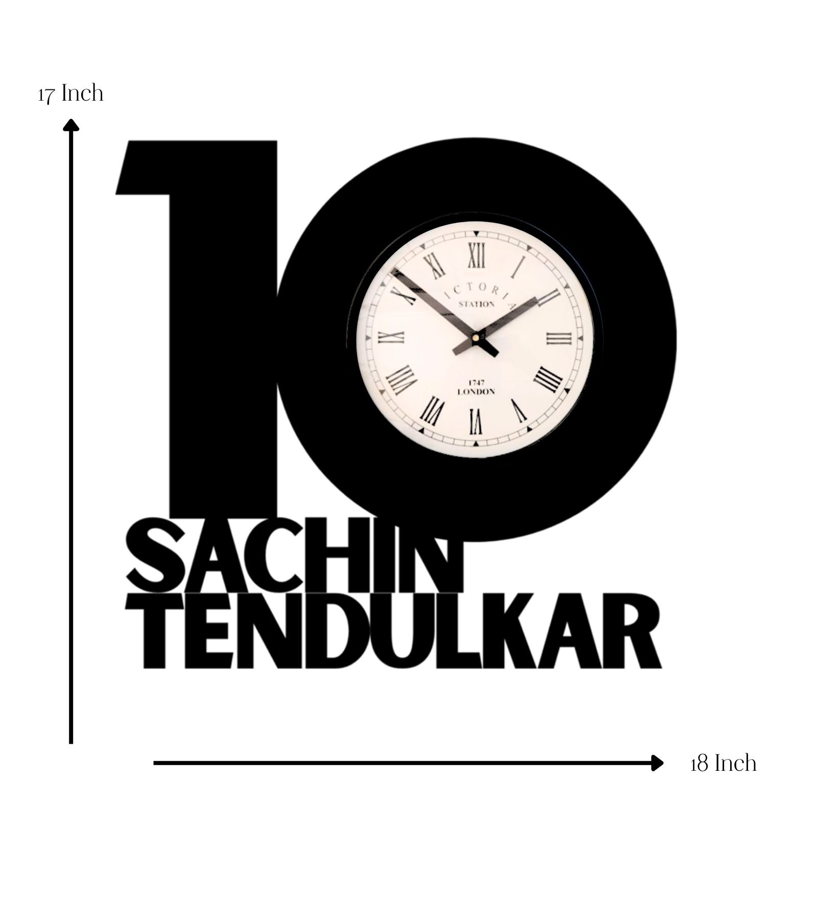 Sachin Tendulkar Cricket Wall Clock