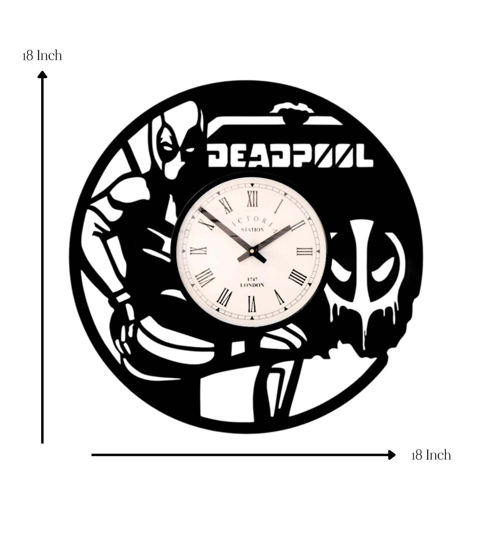 Deadpool Marvel Wall Clock