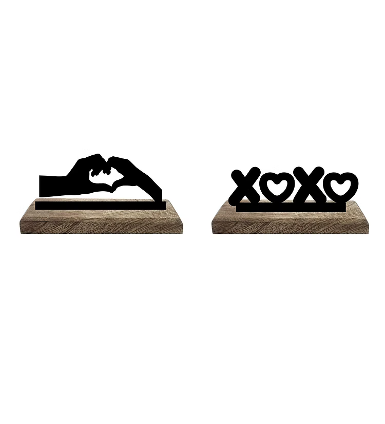 XOXO Lovebirds Set of 2 Table Décor