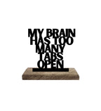 Quiet Cubicle, Busy Brain Set of 2 Table Décor