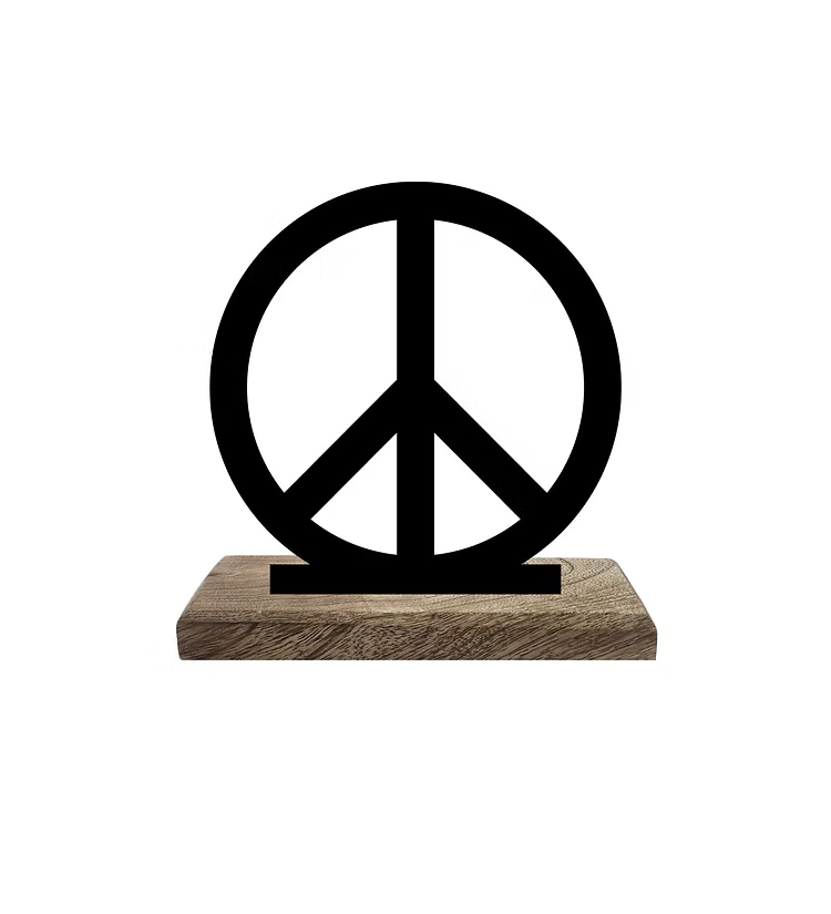 Heart and Peace Set of 2 Table Décor