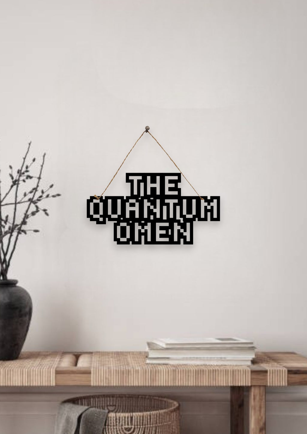 The Quantum Omen Metal Hanging