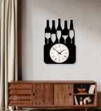 Glass of Wine Wall Clock