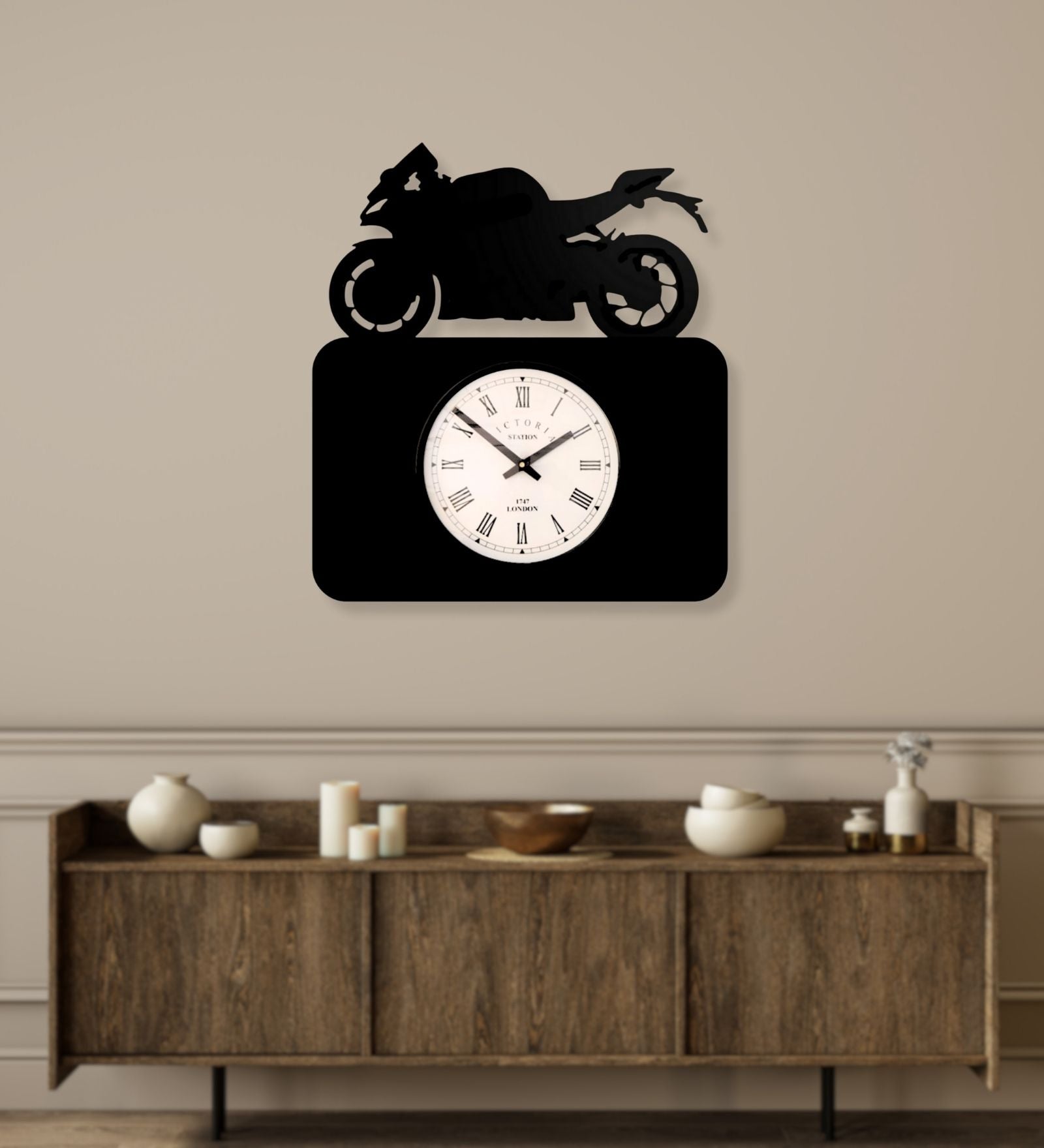 Biker Wall Clock