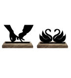 Regal Romance Set of 2 Table Décor