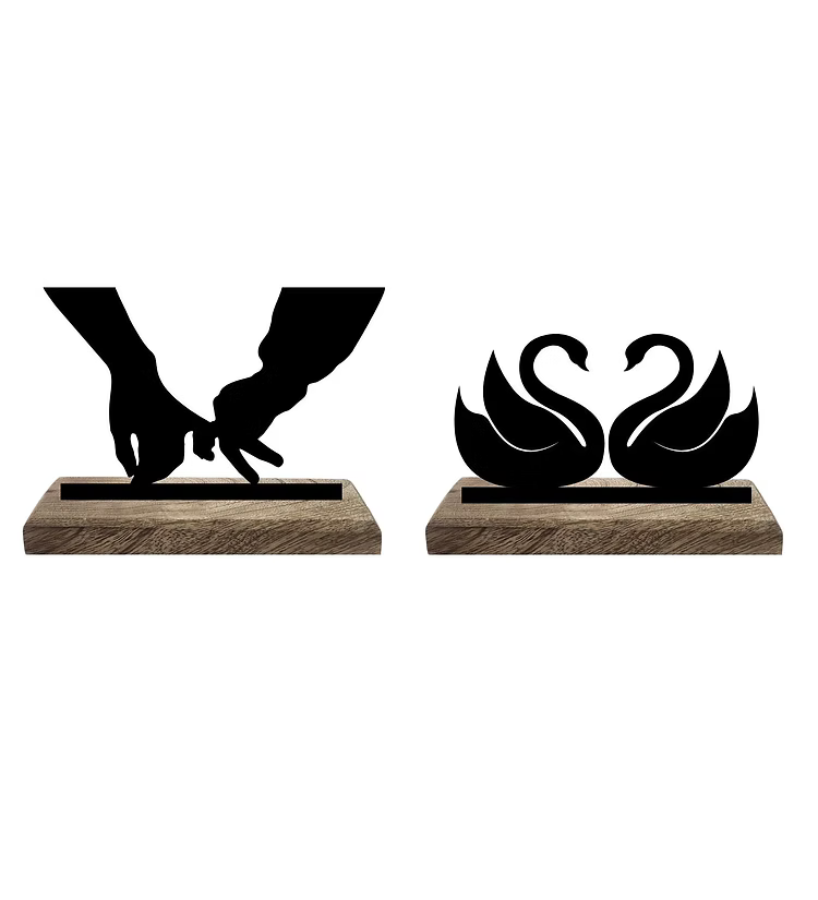Regal Romance Set of 2 Table Décor