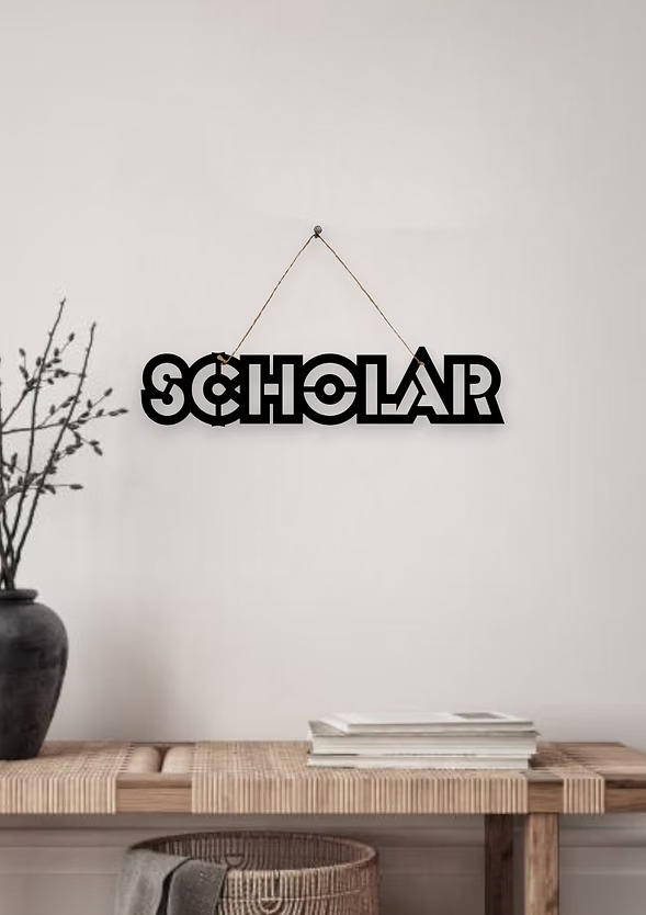 Scholar Metal Hanging