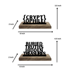 Cryptophile Set of 2 Table Décor
