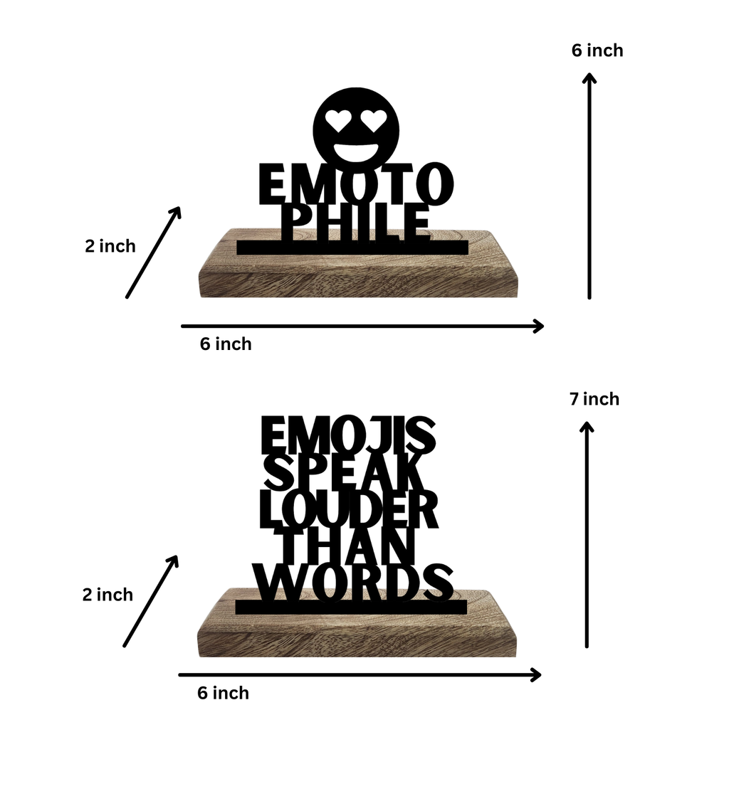 Emotophile Set of 2 Table Décor