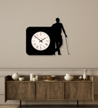 Golfer Wall Clock