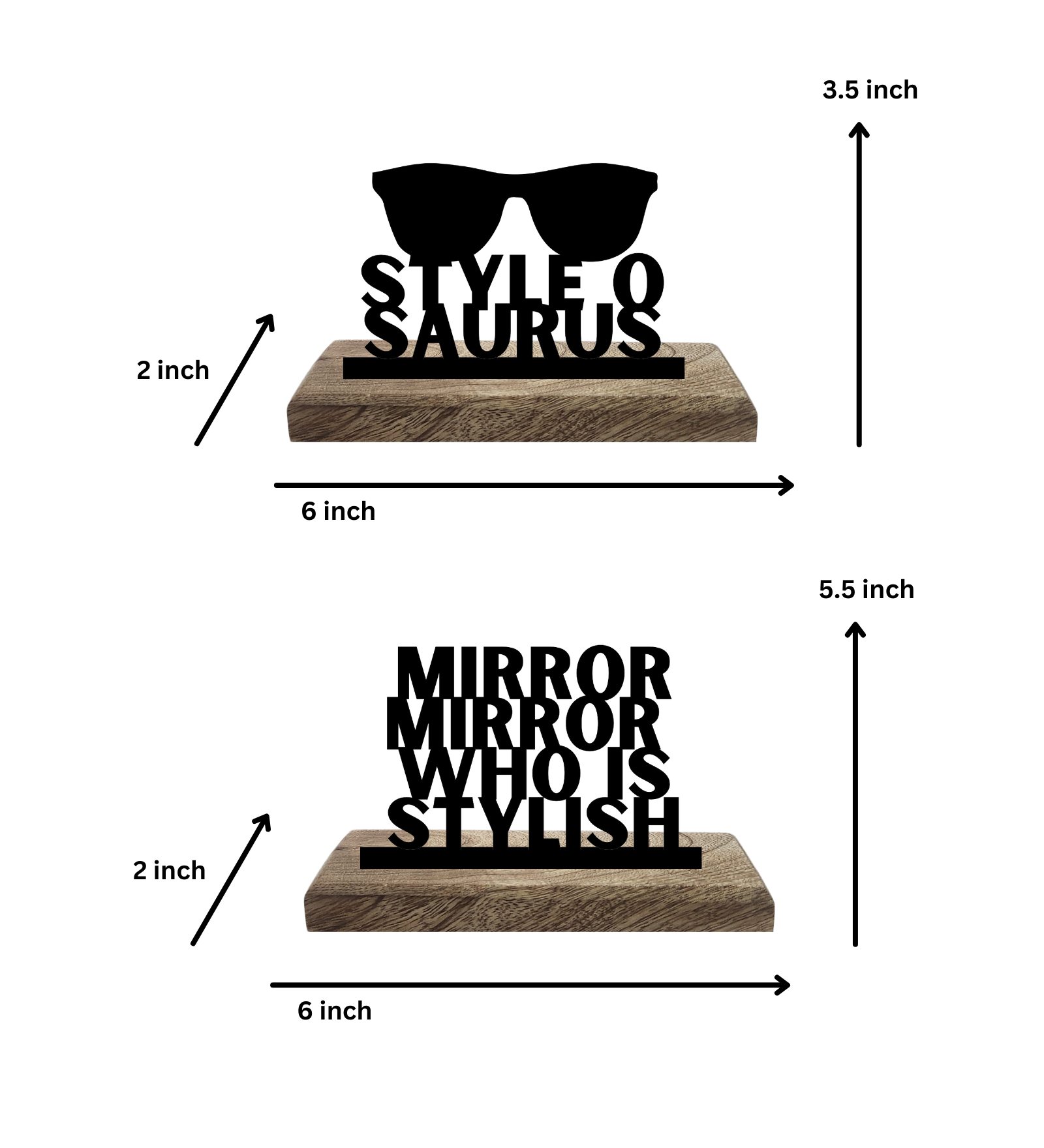 Style-o-saurus Set of 2 Table Décor