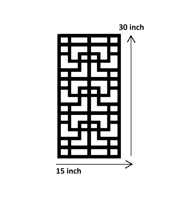 Rectangular Creative Pattern Panel