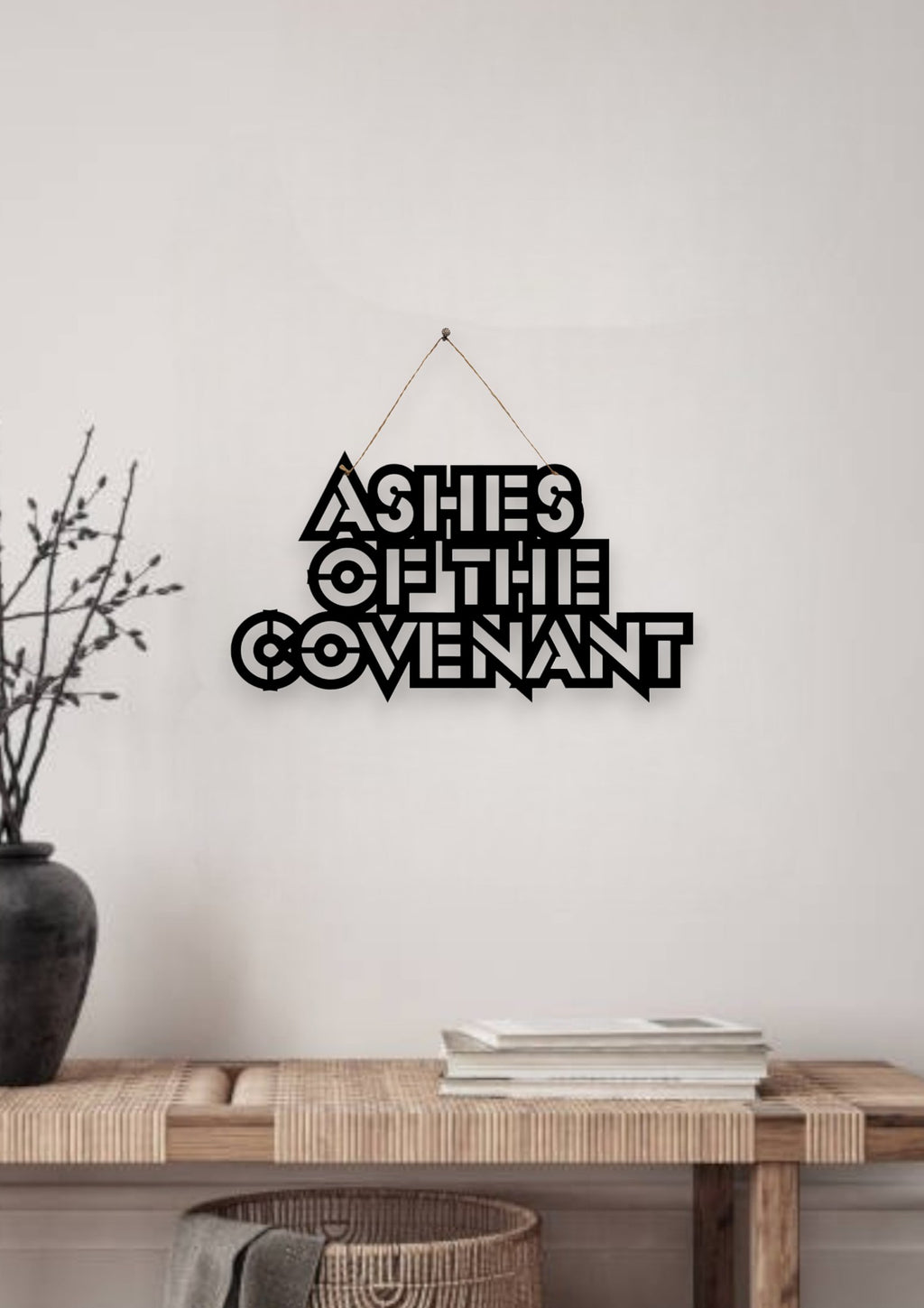 Ashes of the Covenant Metal Hanging
