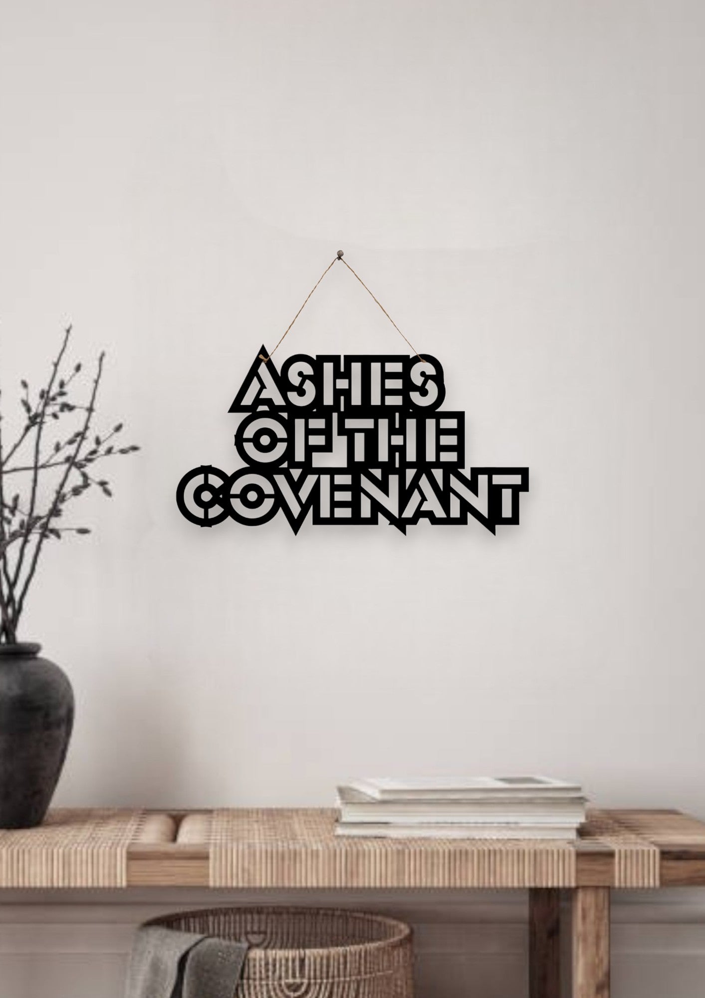 Ashes of the Covenant Metal Hanging