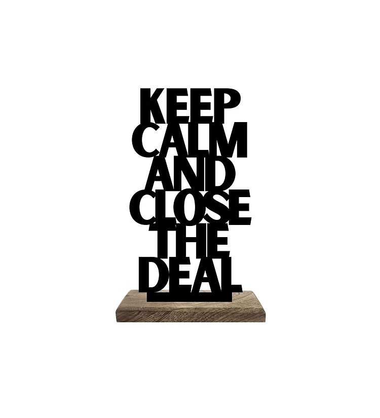 Calm Composure, Bold Risks Set of 2 Table Décor