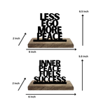 Peace and Power Set of 2 Table Décor