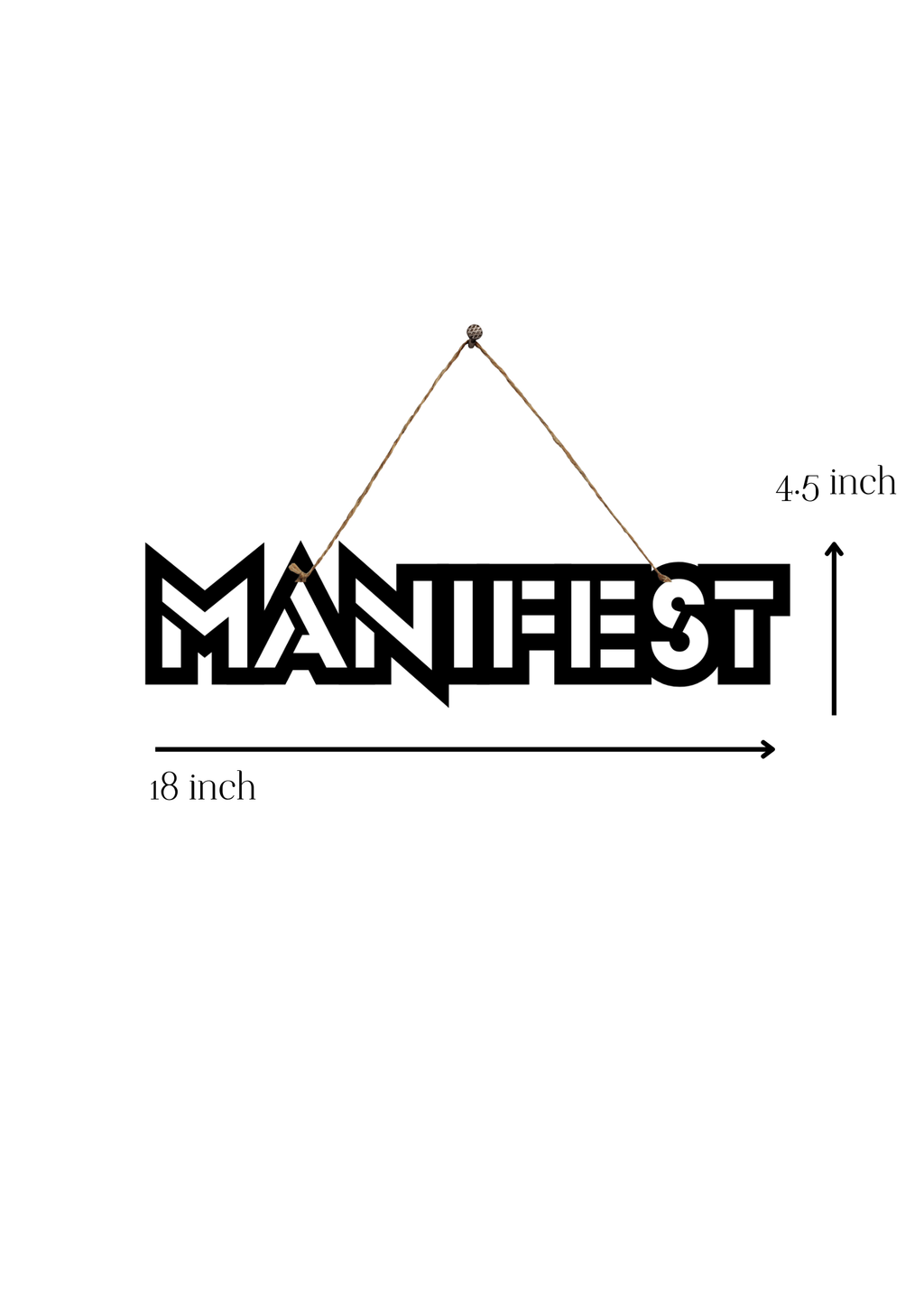 Manifest Metal Hanging